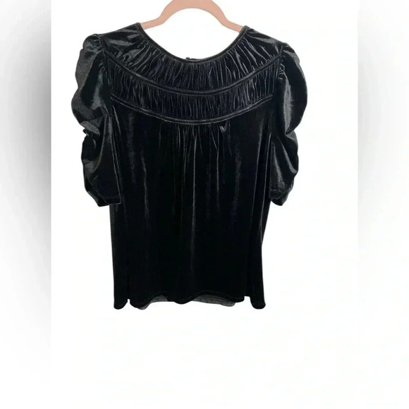 LOFT Black Velvet Top - Picture 3 of 6